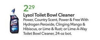 Publix Lysol Toilet Bowl Cleaner offer