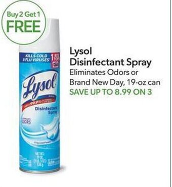 Publix Lysol Disinfectant Spray offer