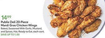 Publix Publix Deli 20-Piece Mardi Gras chicken Wings offer