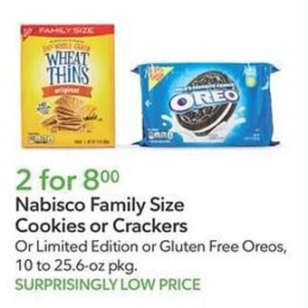 Publix Nabisco Family Size Cookies or Crackers offer