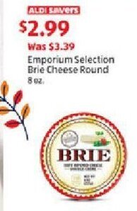Aldi Emporium Selection Brie Cheese Round 8 oz. offer