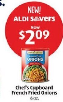 Aldi Chef's Cupboard French Fried Onions 6 oz. offer