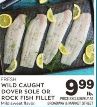 Albertsons Fresh Wild Caught Dover Sole or rock Fish Fillet offer