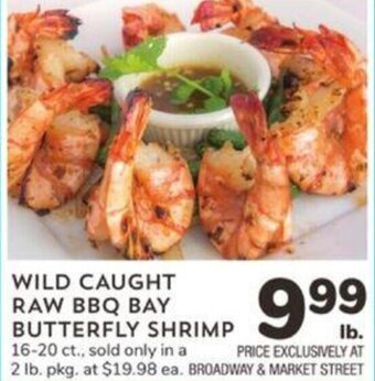 Albertsons Wild Caught Raw BBQ Bay Butterfly Shrimp offer