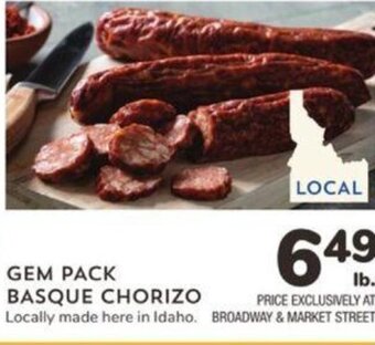 Albertsons Gem Pack Basque Chorizo offer