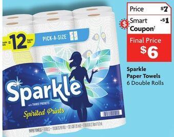 Family Dollar Sparkle paper towels offer