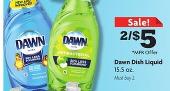 Family Dollar Dawn dish liquid offer