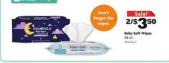 Family Dollar Baby soft wipes offer