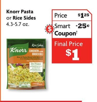Family Dollar Knorr pasta or rice sides offer