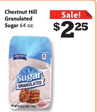 Family Dollar Chestnut hill granulated sugar offer