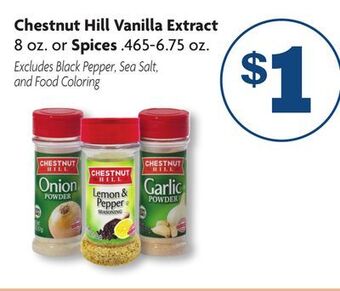 Family Dollar Chestnut hill vanilla extract offer