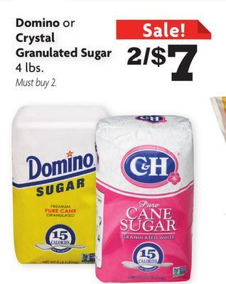 Family Dollar Domino or crystal granulated sugar offer