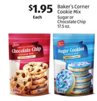 Aldi Baker's corner cookie mix offer