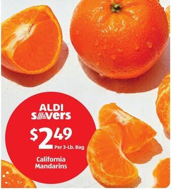Aldi California mandarins offer