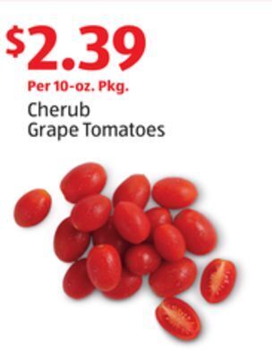 Aldi Cherub grape tomatoes offer