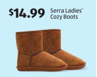 Aldi Serra ladies' cozy boots offer