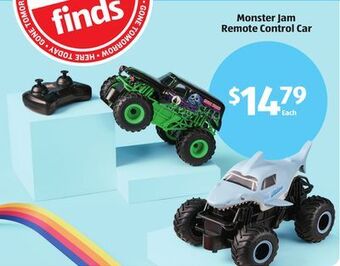 Aldi Monster jam remote control car offer