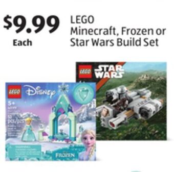 Aldi Lego minecraft, frozen or star wars build set offer