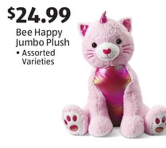 Aldi Bee happy jumbo plush offer