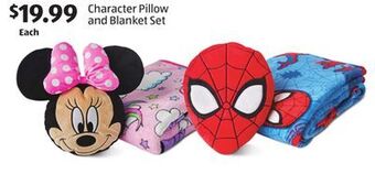 Aldi Character pillow and blanket set offer