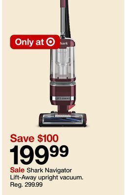 Target Shark navigator lift-away upright vacuum offer