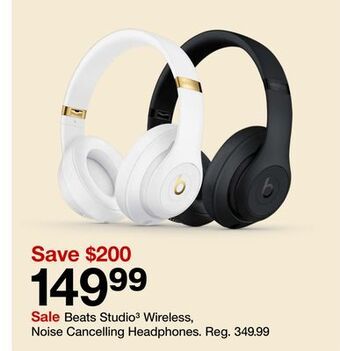 Target Beats studio³ wireless, noise cancelling headphones offer