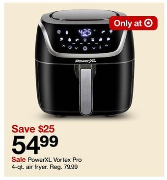 Target Powerxl vortex pro 4-qt. air fryer offer