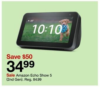 Target Amazon echo show 5 (2nd gen) offer