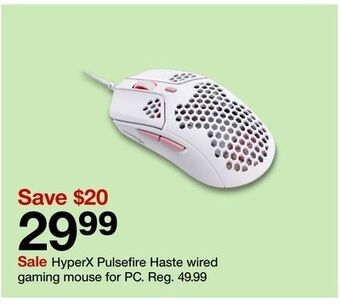 Target Hyperx pulsefire haste wired gaming mouse for pc offer