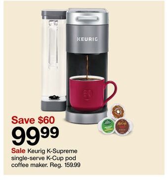 Target Keurig k-supreme single-serve k-cup pod coffee maker offer