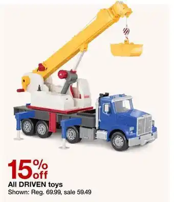 Target All driven toys offer