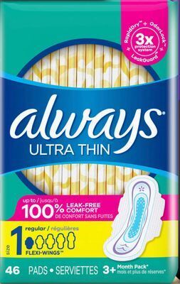 Target Always 46-ct. ultra thin pads offer
