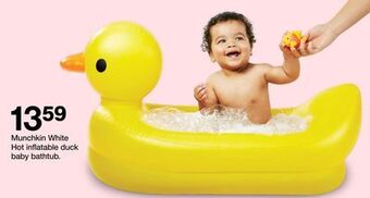 Target Munchkin white hot inflatable duck baby bathtub offer