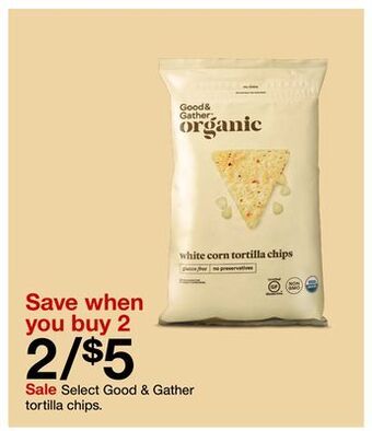 Target Select good & gather tortilla chips offer