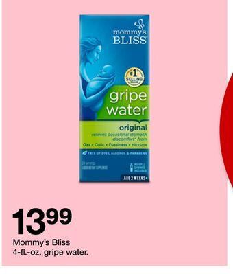 Target Mommy's bliss 4 - fl. - oz. gripe water offer
