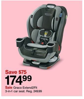 Target Graco extend2fit 3-in-1 car seat offer