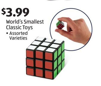 Aldi World's smallest classic toys offer