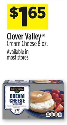 Dollar General Clover valley® cream cheese offer