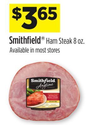 Dollar General Smithfield® ham steak offer