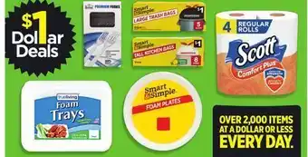 Dollar General Assorted paper products offer