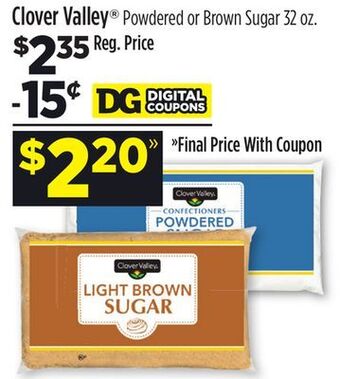 Dollar General Clover valley® powdered or brown sugar offer