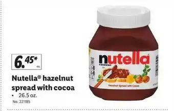 Lidl Nutella® Hazelnut Spread With Cocoa offer