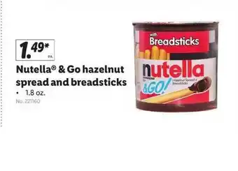Lidl Nutella® & Go Hazelnut Spread And Breadsticks offer