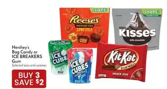 Pavilions Hershey's Bag Candy Or Ice Breakers Gum offer