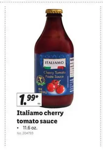 Lidl Italiamo Cherry Tomato Sauce offer