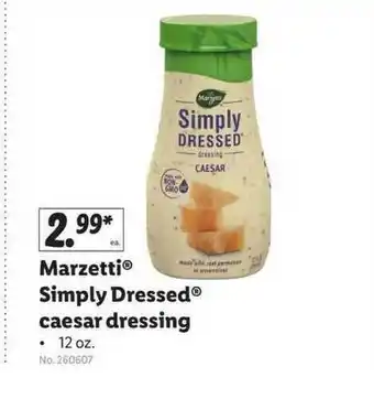 Lidl Marzetti® Simply Dressed® Caesar Dressing offer