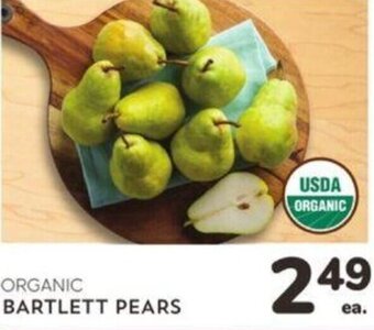 Albertsons Organic Bartlett Pears offer