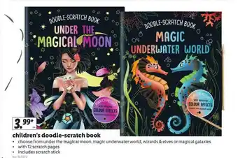 Lidl Children's Doodle-Scratch Book offer