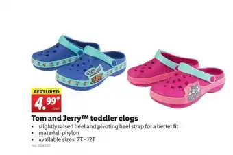 Lidl Tom And Jerry™ Toddler Clogs offer