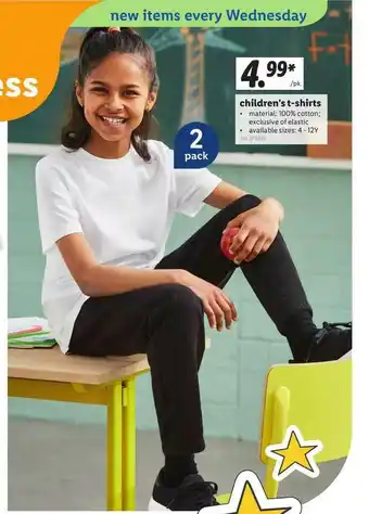 Lidl Children's T-Shirts offer
